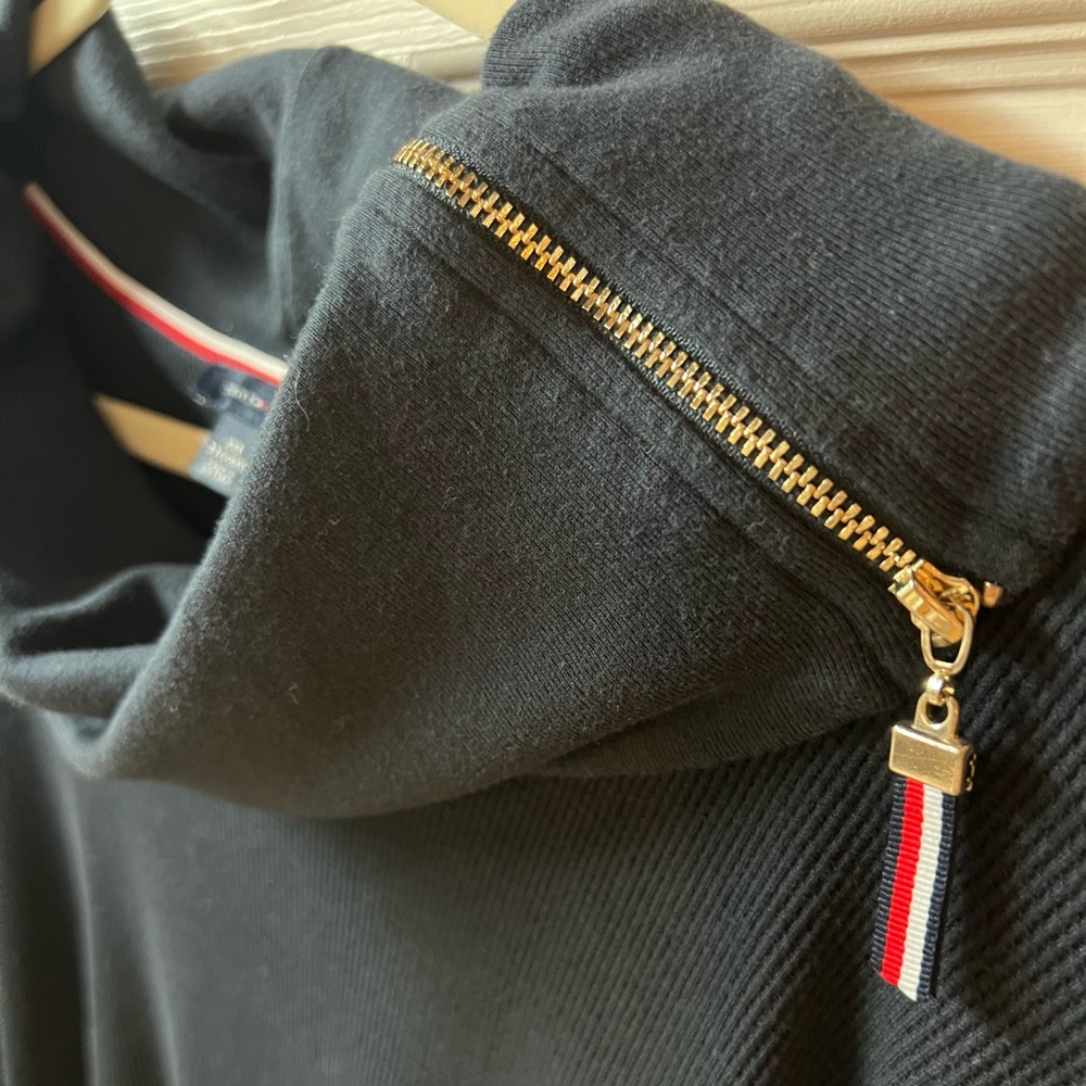 Tommy Hilfiger Navy Cowl Neck Sweater - Picture 3 of 7